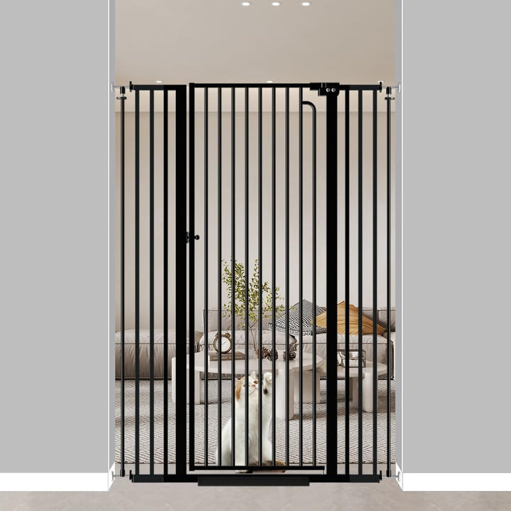 FairyBaby 57" Extra Tall Pet Gate for  Big Dogs and Curious Climbers