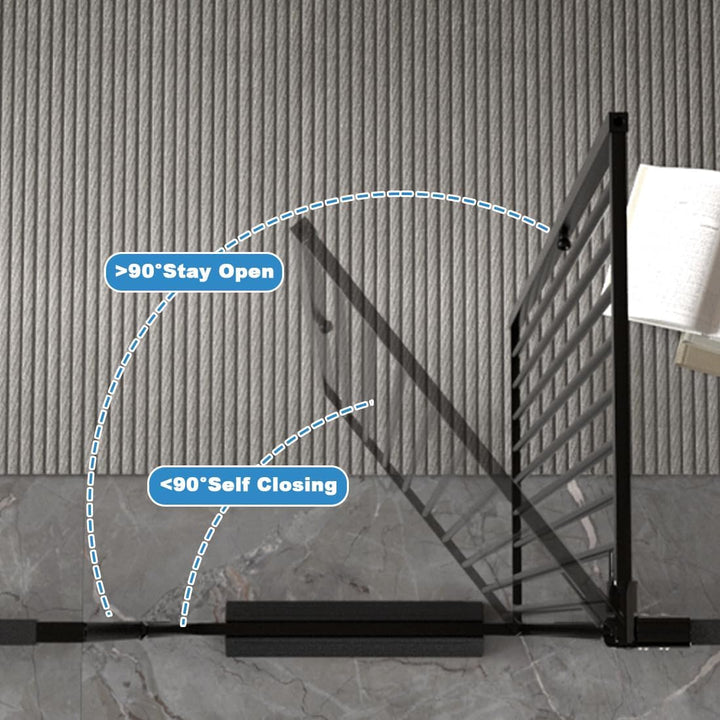 FairyBaby 57" Extra Tall Pet Gate for  Big Dogs and Curious Climbers