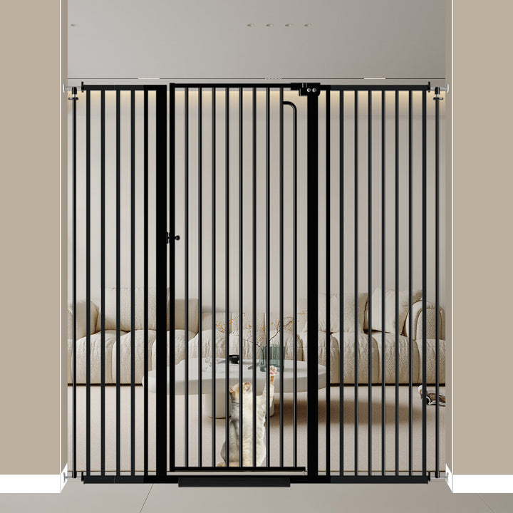 FairyBaby 57" Extra Tall Pet Gate for  Big Dogs and Curious Climbers