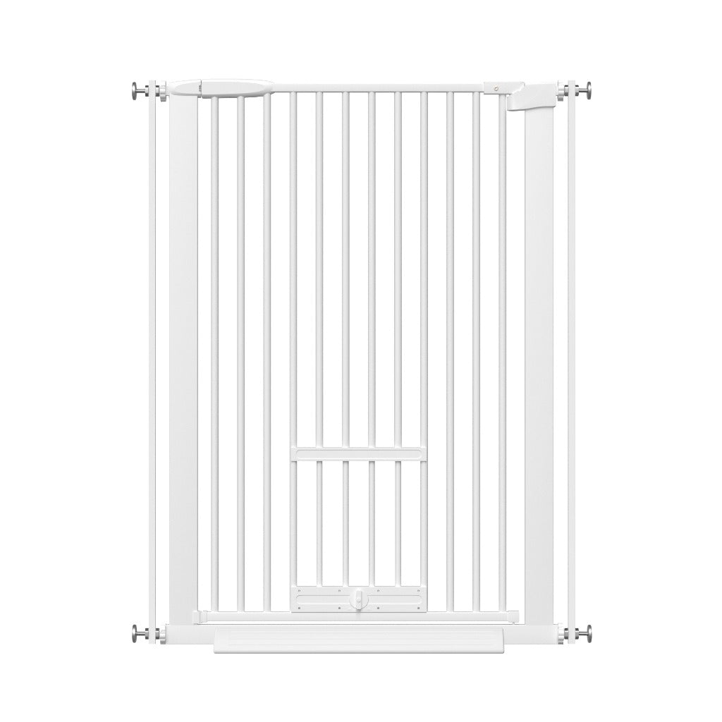FairyBaby 40.55" Extra Tall Dog Gate with Cat Door