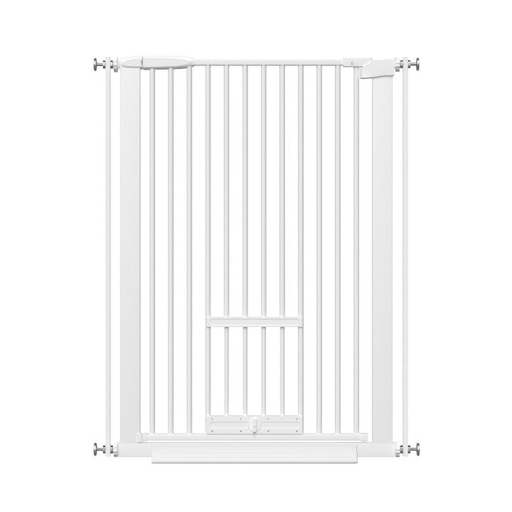 FairyBaby 40.55" Extra Tall Dog Gate with Cat Door