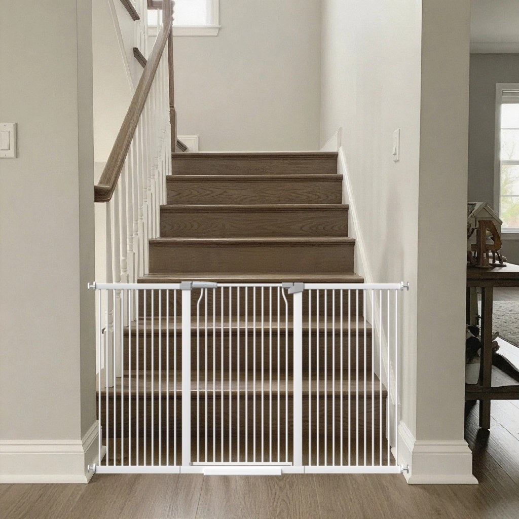 FairyBaby 40.55" Extra Tall Heavy Duty Safety Gate For Front Door