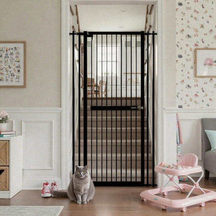 FairyBaby 72" Tall Cat Gate with Narrow Bar Spacing