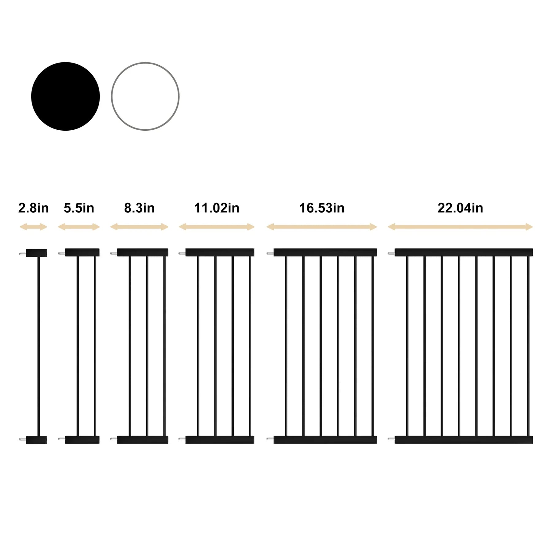 summer infant union arch safety gate extensions FairyBaby Baby Gate Extension, W252 / 2.8" / Black