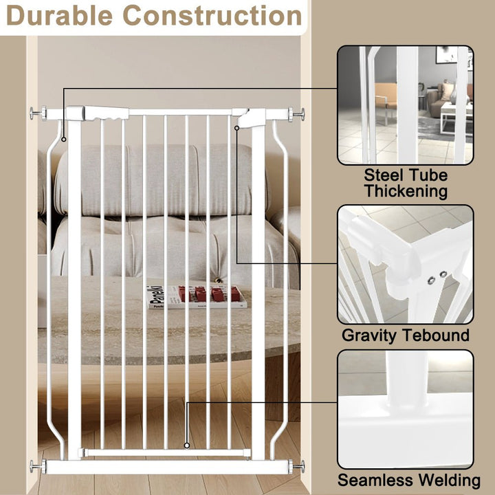 FairyBaby 40" Tall Childproof Gate Heavy Duty Design - FairyBaby