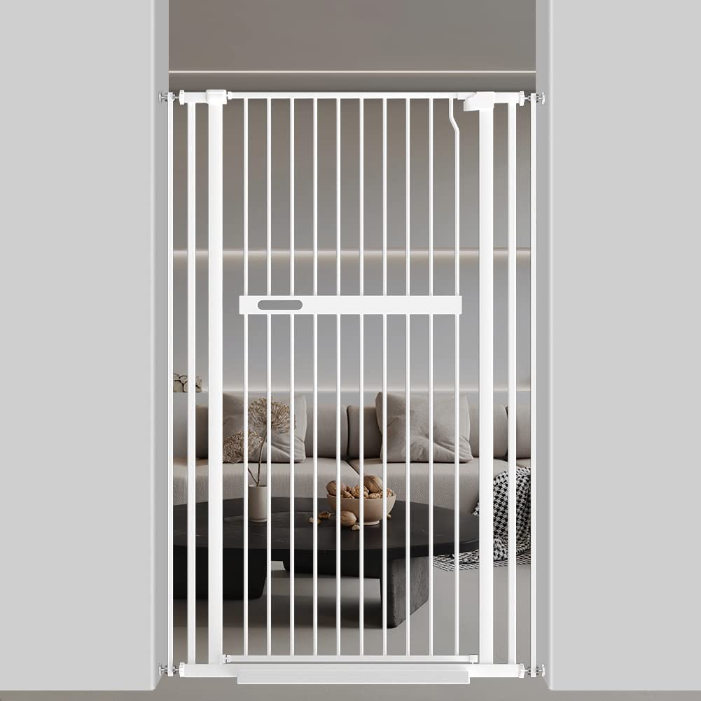 FairyBaby 55"/61" Extra Tall Cat Gate with Narrow Bar Spacing