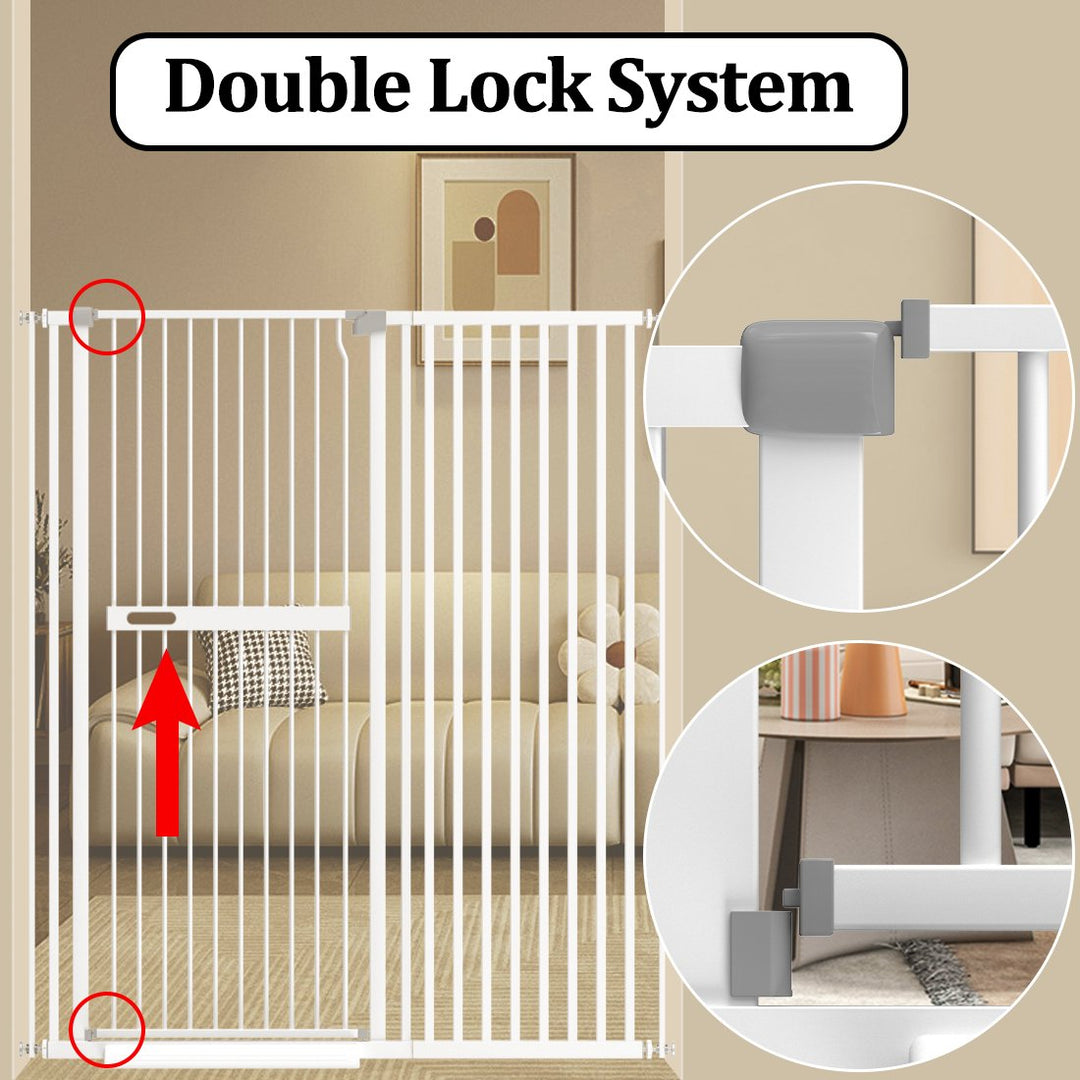 FairyBaby 72" Tall Cat Gate with Narrow Bar Spacing - FairyBaby