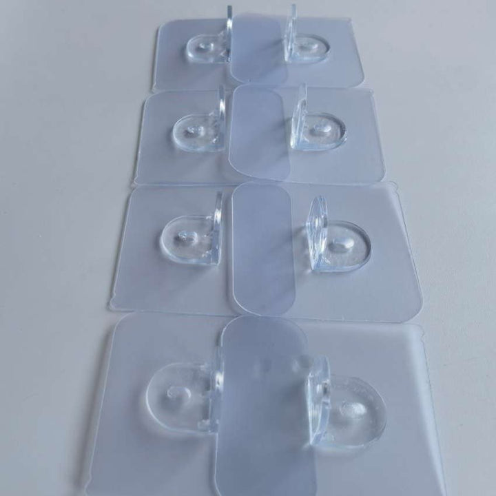 FairyBaby Baby Gate Clear Adhesive Plastic Holders (8 Pack)
