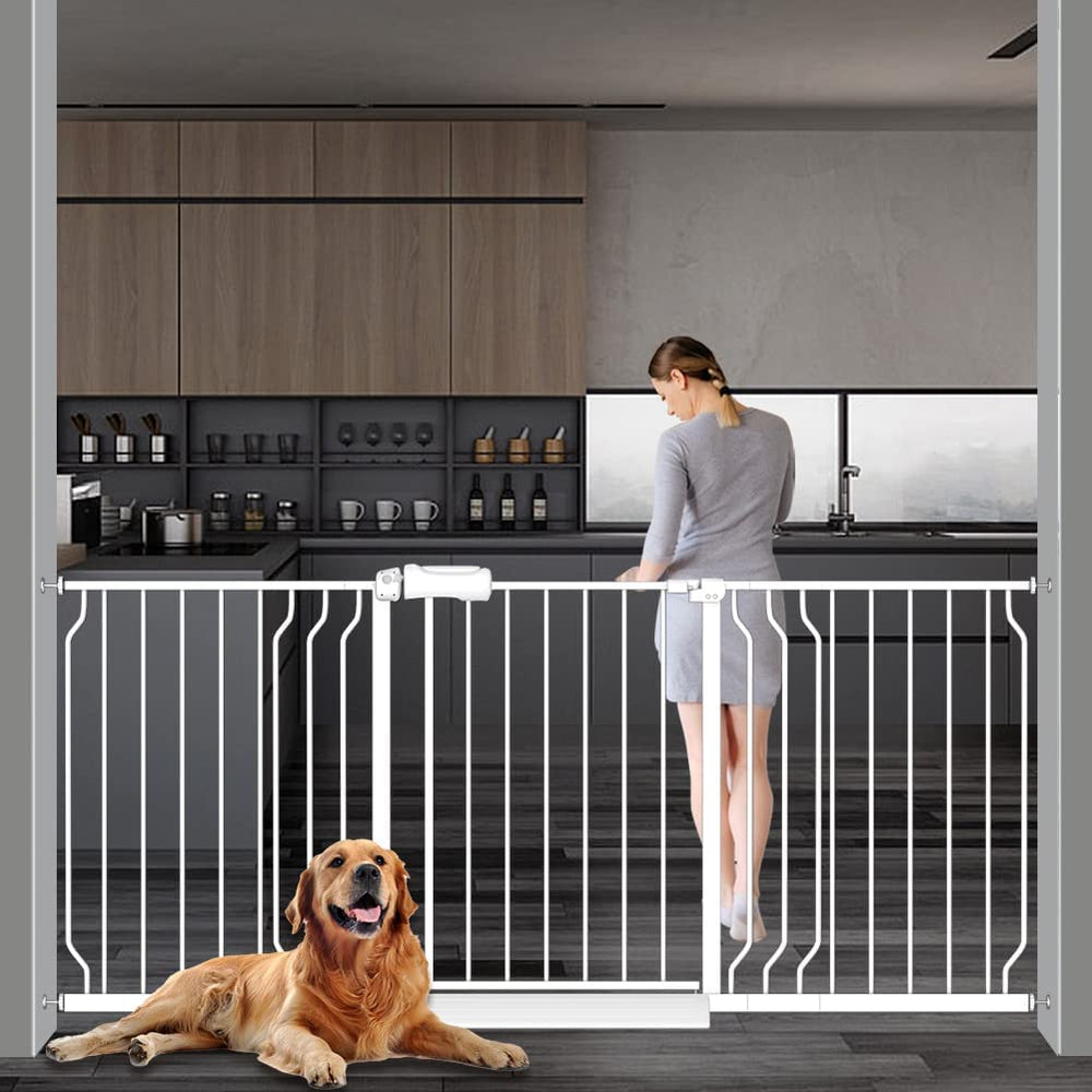 FairyBaby Extra Wide Baby Gate, Easy Install Extra Security, Sizes from 24" to 109" Available