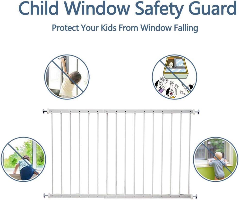 FairyBaby Childproof Interior Bar Guard for Windows Adjustable Wide
