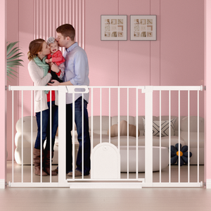 FairyBaby Premium Quality Baby Gate with Cat Door