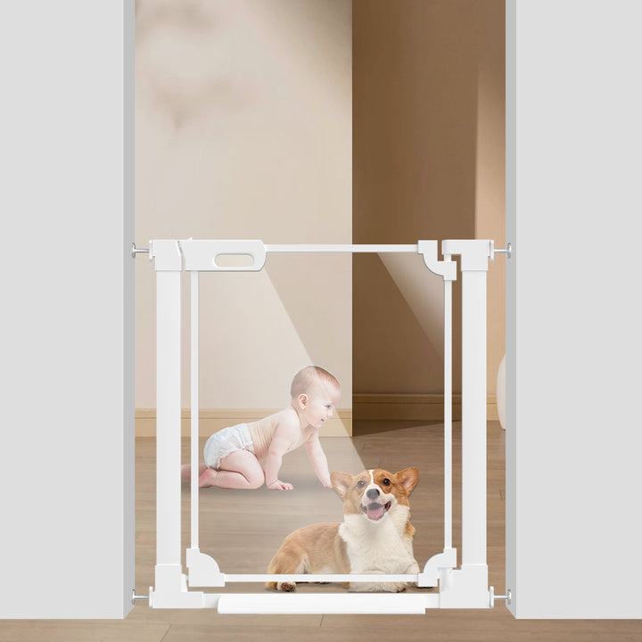 FairyBaby 30" Tall Crystal Acrylic Pressure Mounted Dog Gate