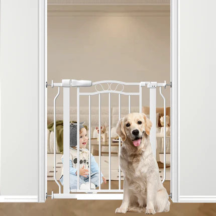 FairyBaby Arch-Shaped Walk Through Baby Gate With 23.5" Extra Wide Walk Through Door