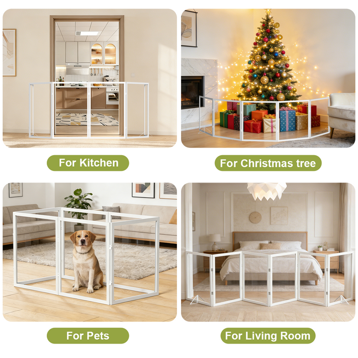 Foldable Clear Acrylic Pet Gate