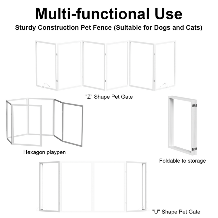 Foldable Clear Acrylic Pet Gate