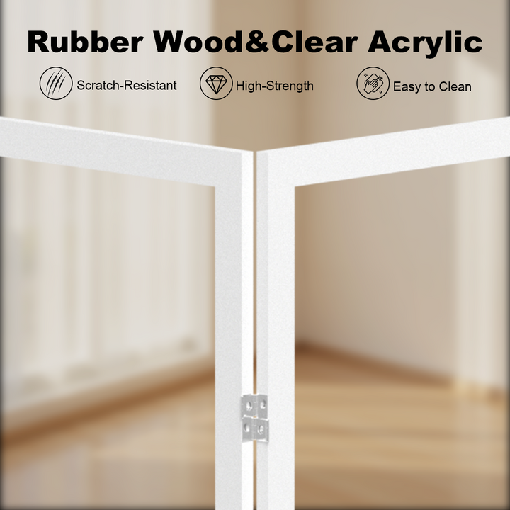 Foldable Clear Acrylic Pet Gate