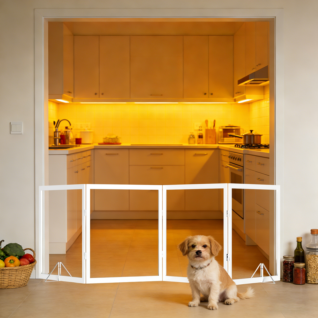 Foldable Clear Acrylic Pet Gate
