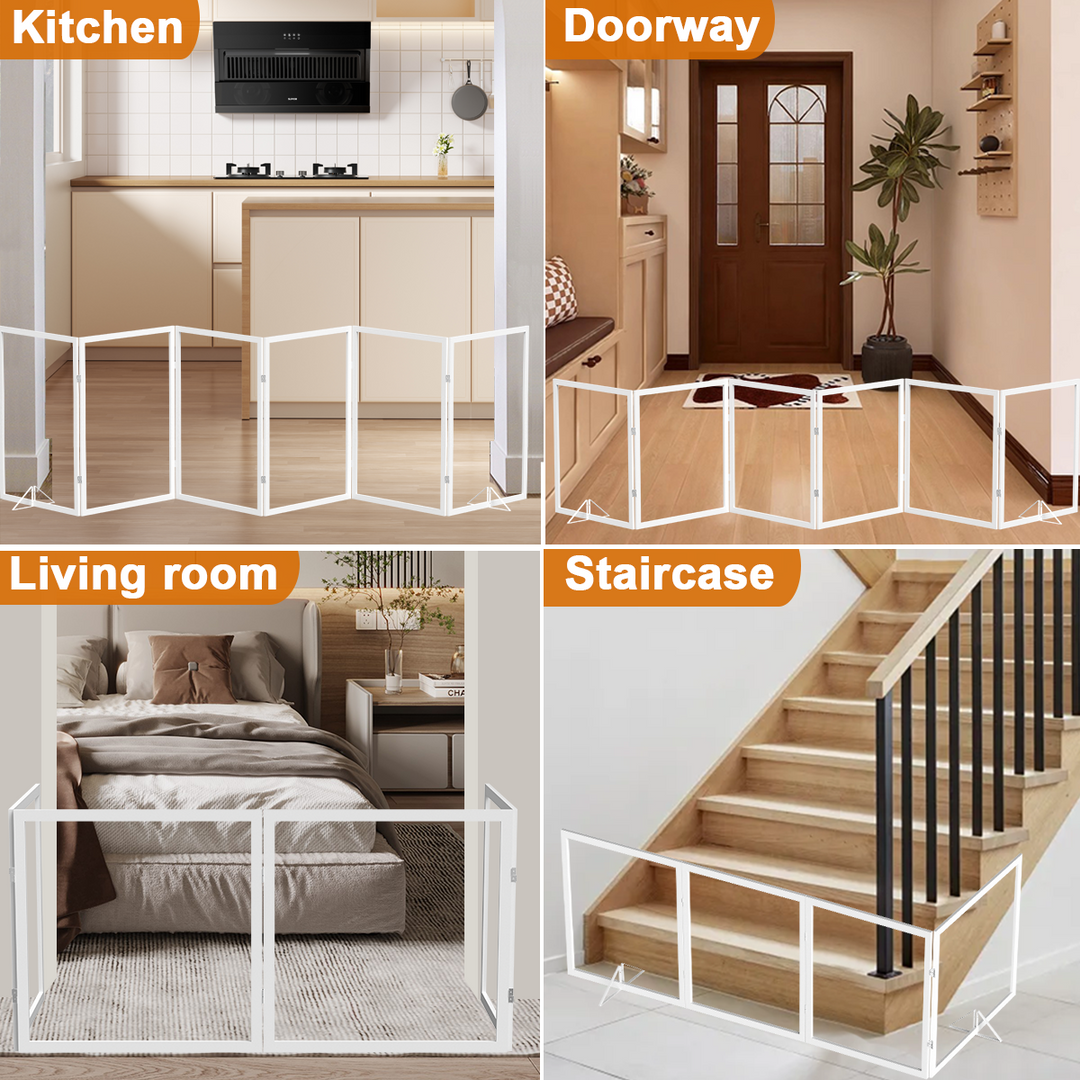 Foldable Clear Acrylic Pet Gate