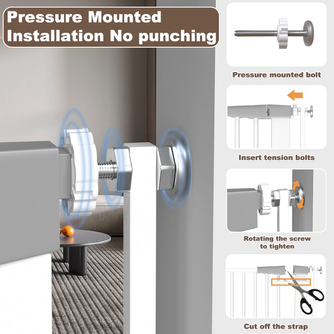 Fariybaby 51 Inch Baby Gate - Child Pet Safety Gate, Extra Tall Indoor Isolation Gate