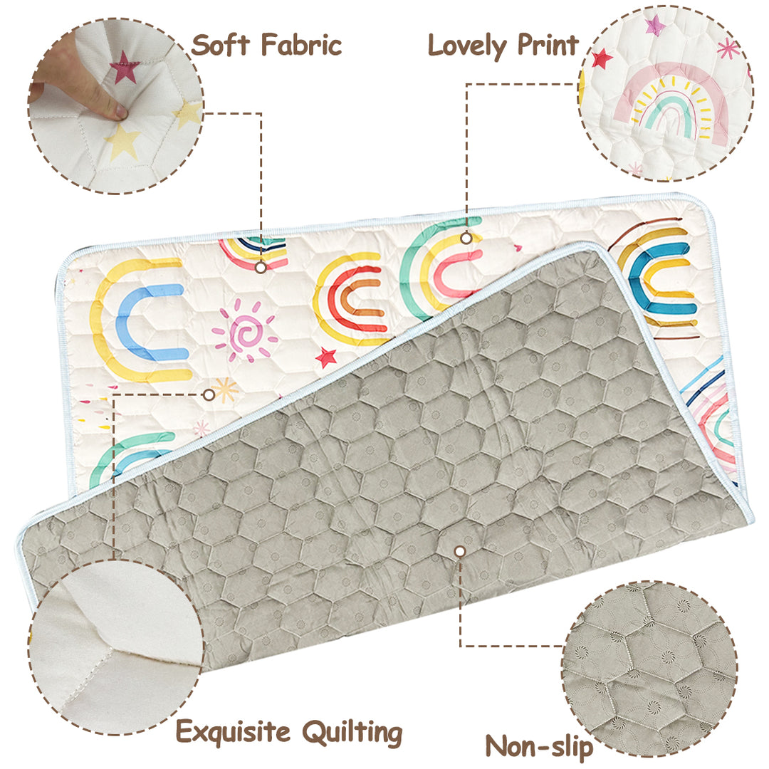 FairyBaby Cotton Baby Play Mat –50" x 50", Washable, Thickened, Non-Slip, Soundproof for Toddlers & Kids