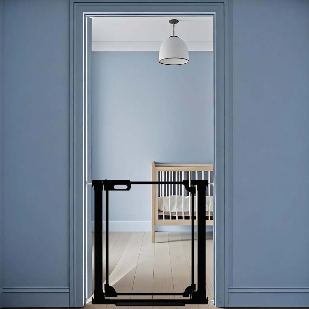FairyBaby 30" Tall Crystal Acrylic Pressure Mounted Dog Gate