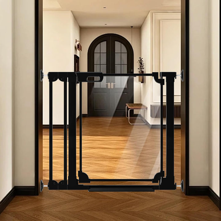 FairyBaby 30" Tall Crystal Acrylic Pressure Mounted Dog Gate