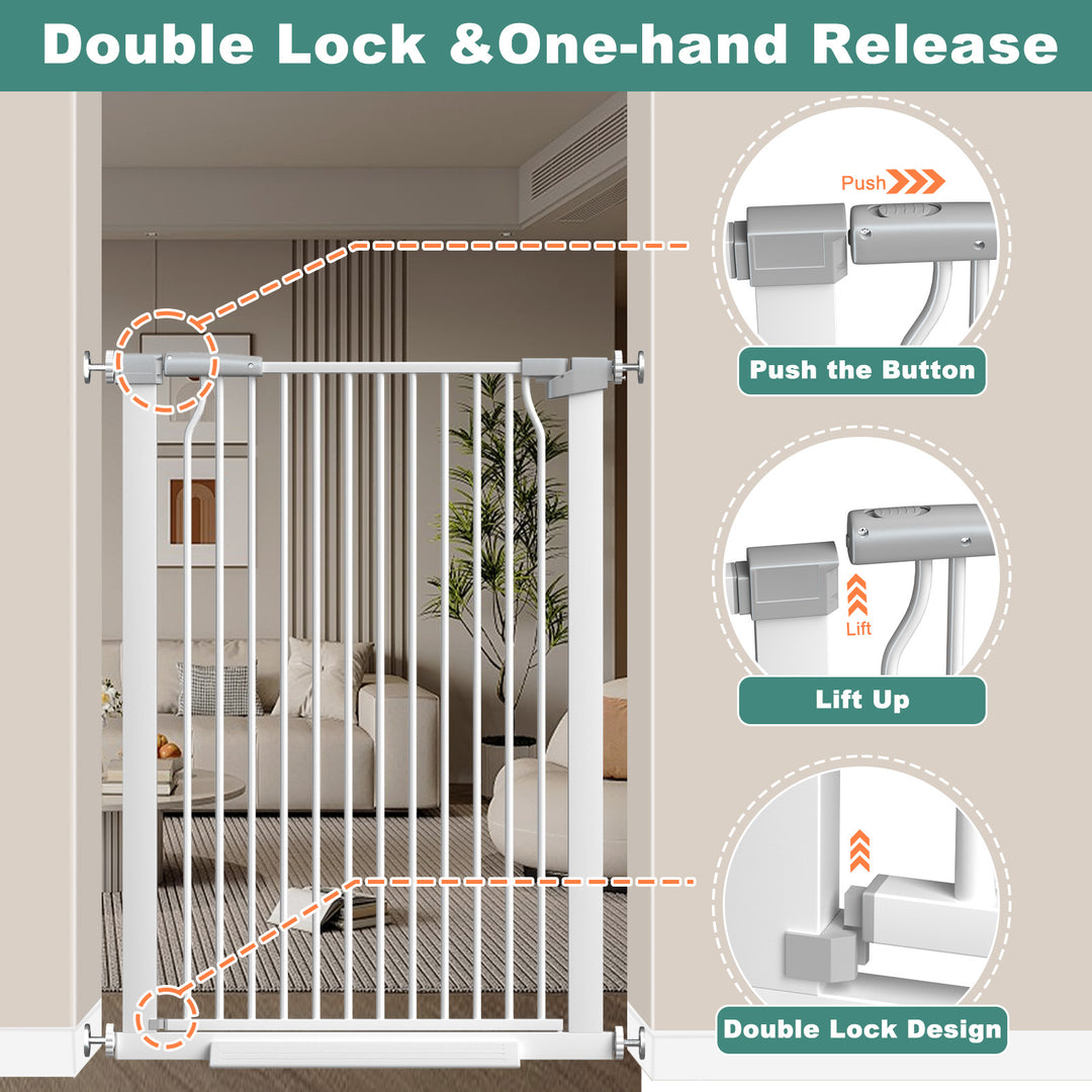 FairyBaby 40.55" Extra Tall Heavy Duty Safety Gate For Front Door