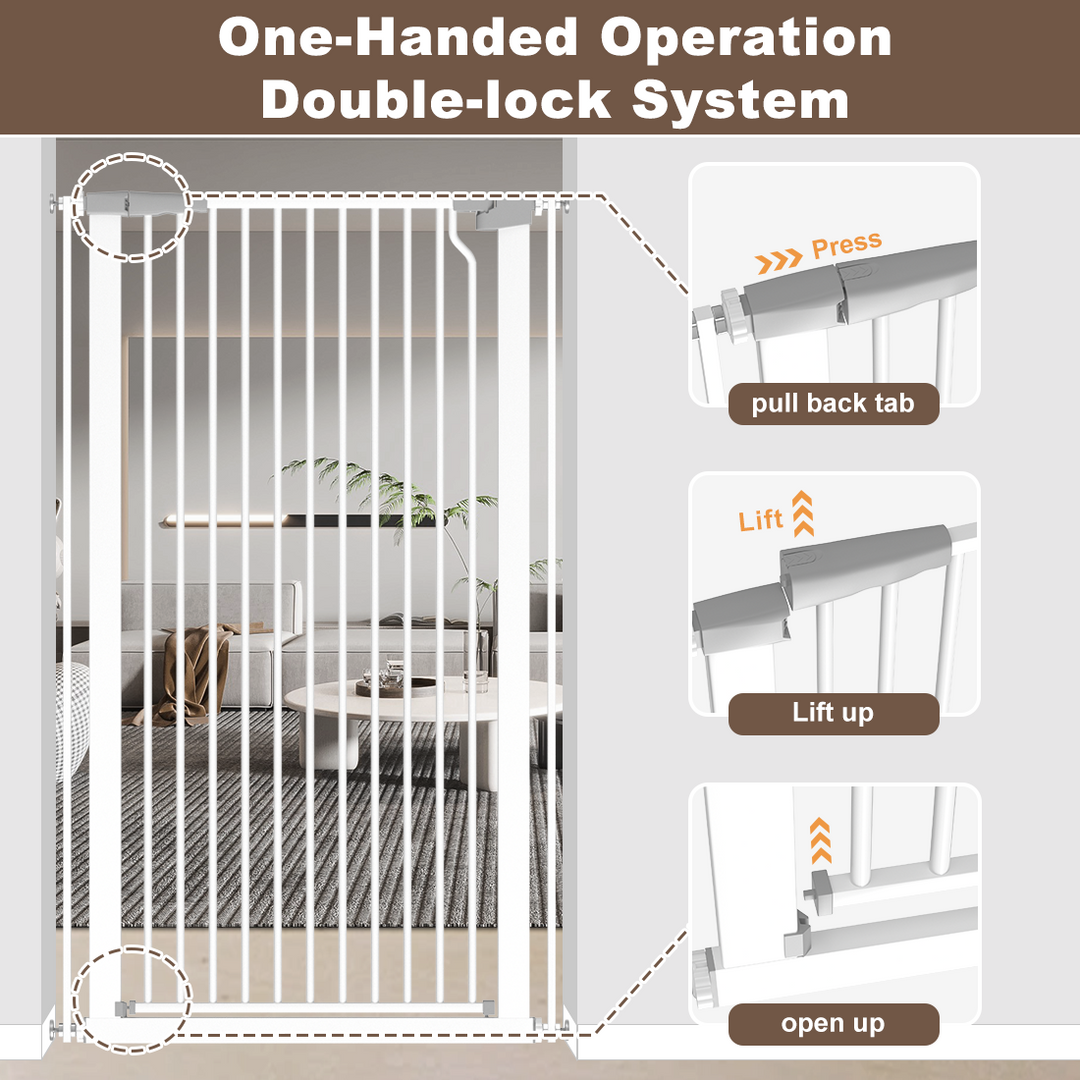 Fariybaby 51 Inch Baby Gate - Child Pet Safety Gate, Extra Tall Indoor Isolation Gate