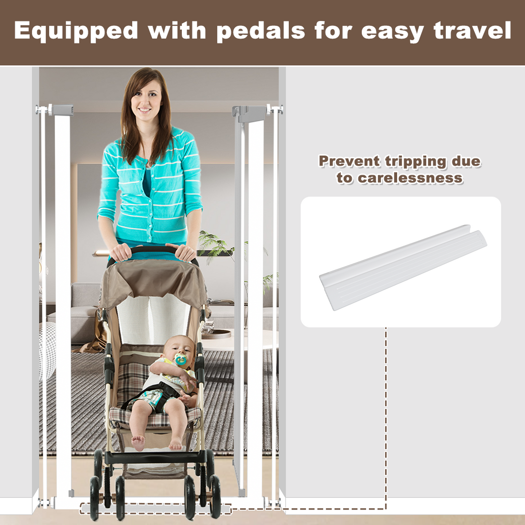 Fariybaby 51 Inch Baby Gate - Child Pet Safety Gate, Extra Tall Indoor Isolation Gate
