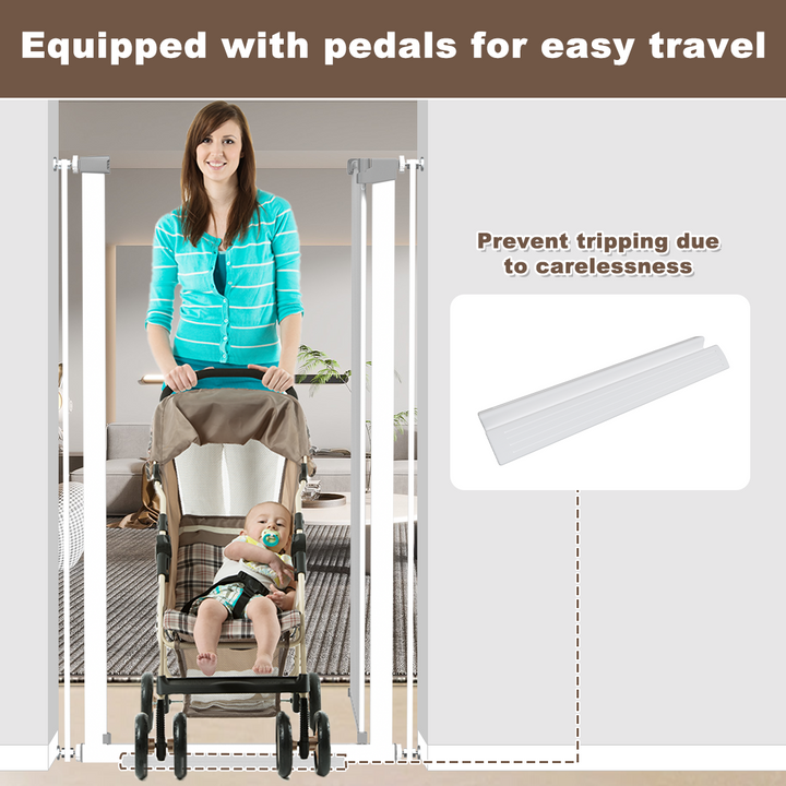 Fariybaby 51 Inch Baby Gate - Child Pet Safety Gate, Extra Tall Indoor Isolation Gate