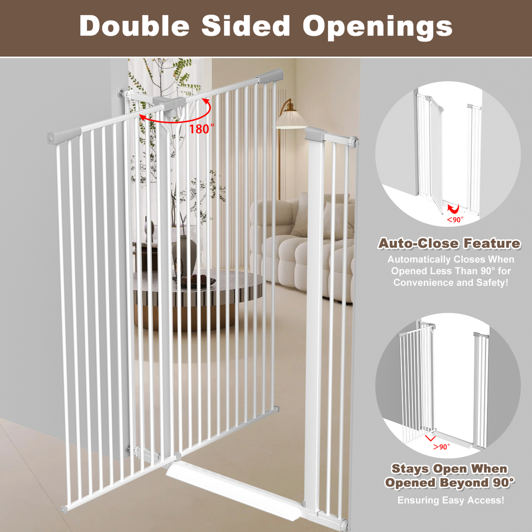 Fariybaby 51 Inch Baby Gate - Child Pet Safety Gate, Extra Tall Indoor Isolation Gate