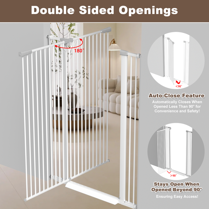 Fariybaby 51 Inch Baby Gate - Child Pet Safety Gate, Extra Tall Indoor Isolation Gate