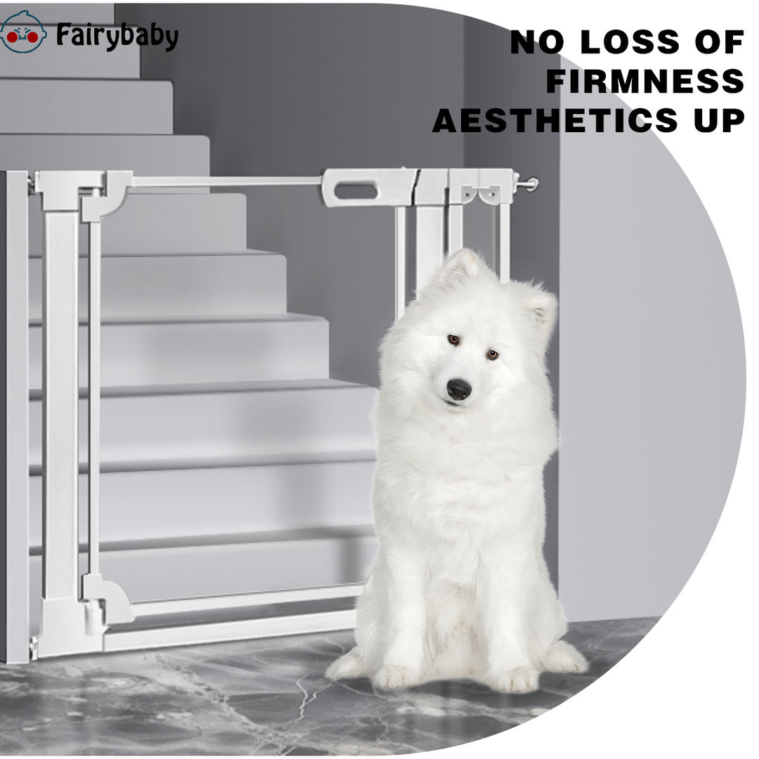 FairyBaby 30" Tall Crystal Acrylic Pressure Mounted Dog Gate