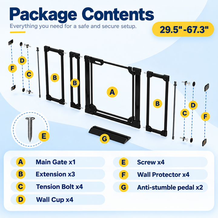 30" Clear Acrylic Baby & Pet Gate
