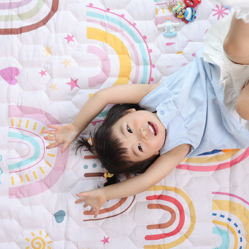 FairyBaby Cotton Baby Play Mat –50" x 50", Washable, Thickened, Non-Slip, Soundproof for Toddlers & Kids