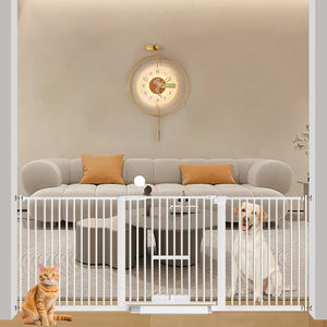 FairyBaby 30" Tall Safety Gate with Narrow Bar Spacing With Cat Door - FairyBaby