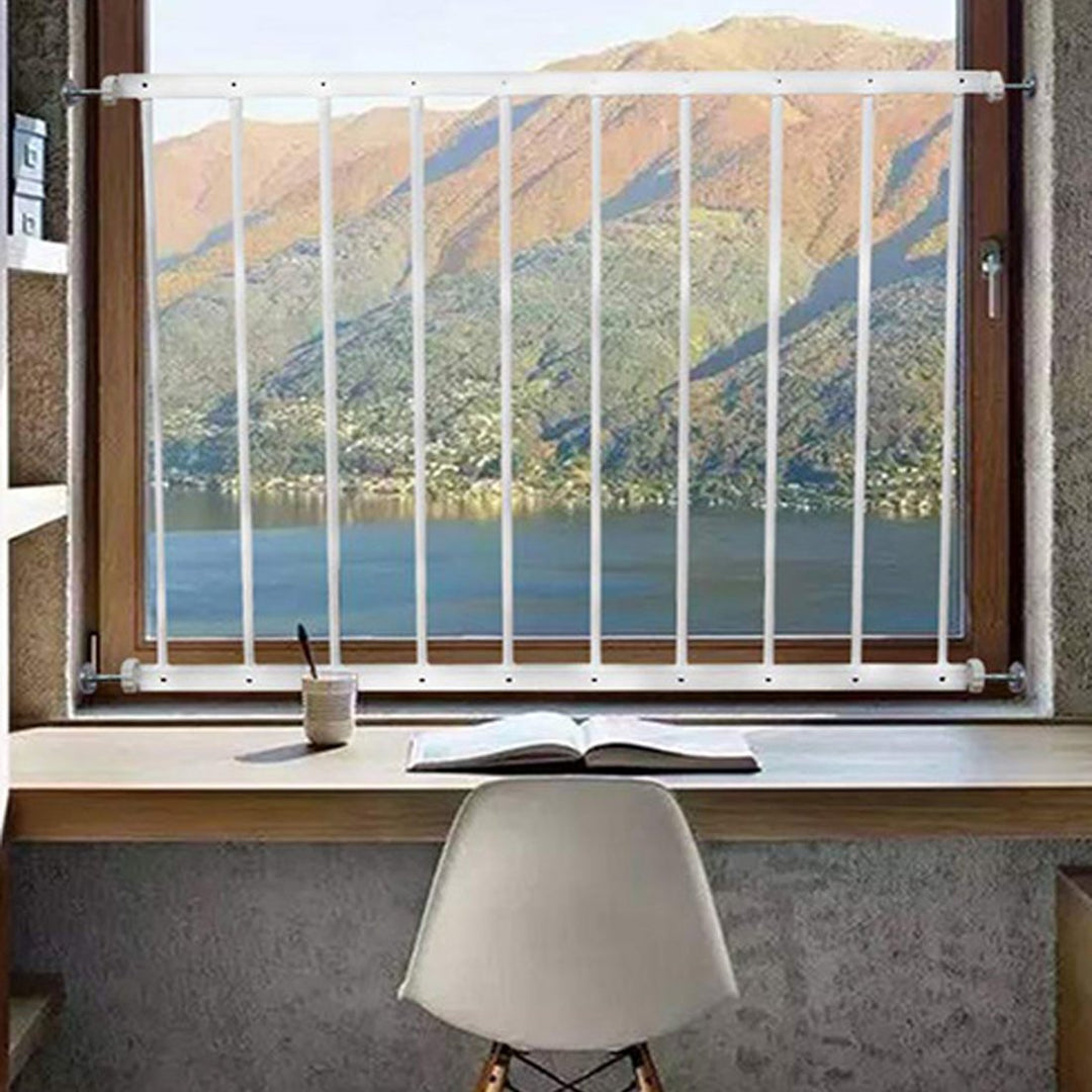 FairyBaby Pressure Mounted Window Guard for Kids White/Black