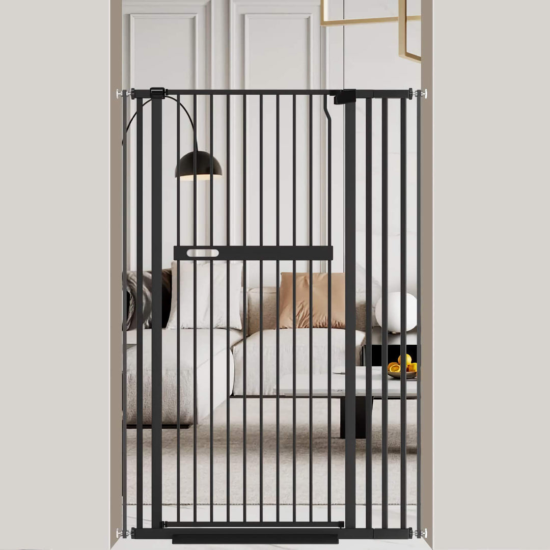 FairyBaby 55"/61" Extra Tall Cat Gate with Narrow Bar Spacing