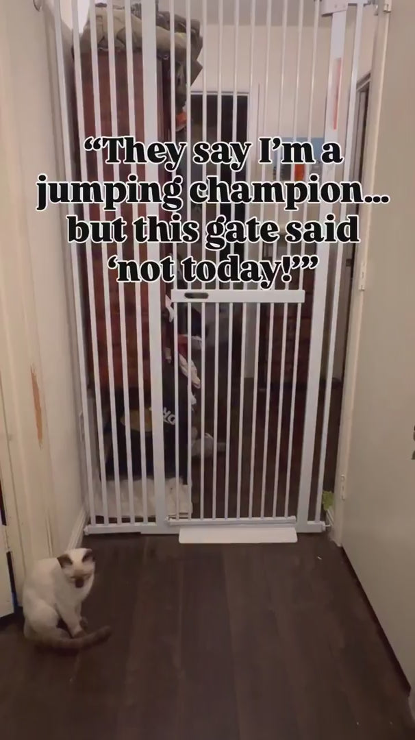 72" Extra Tall Cat Gate with Narrow Bar Spacing