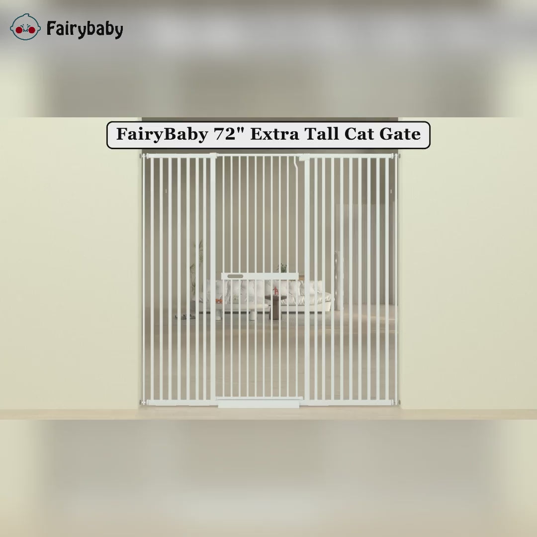 Fairybaby 72 inch extra Tall Cat Gate