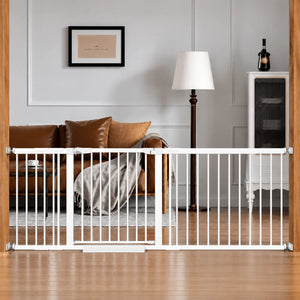Extra Wide Safety Gate with Triple Locking & Wider Walk-Through Door