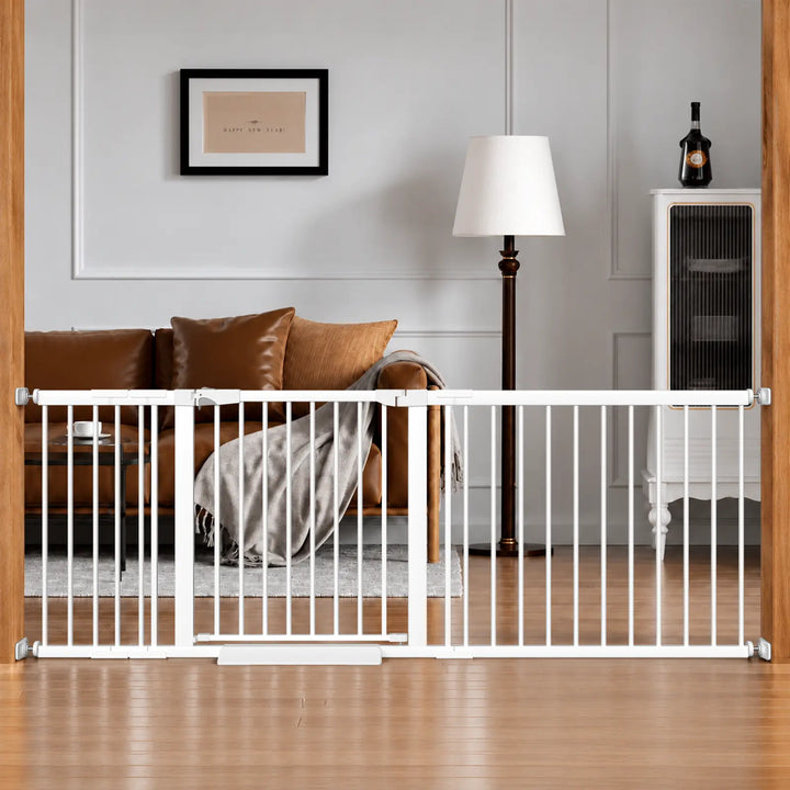 Extra Wide Safety Gate with Triple Locking &amp; Wider Walk-Through Door
