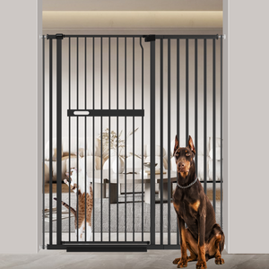 FairyBaby 55"/61" Extra Tall Cat Gate with Narrow Bar Spacing