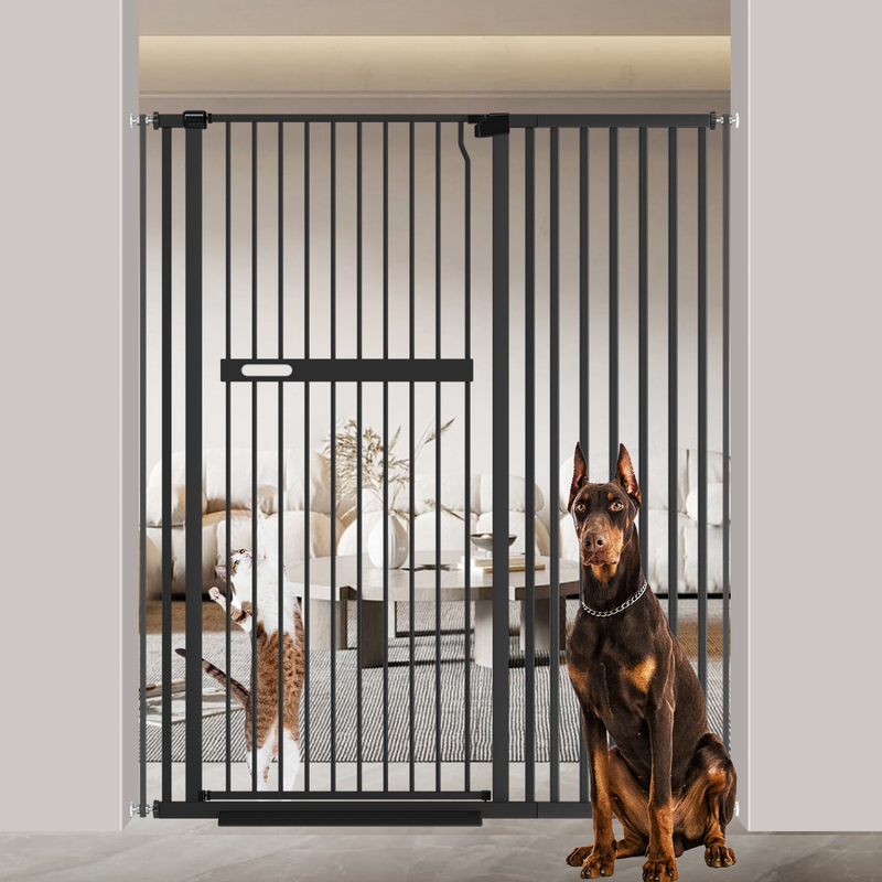FairyBaby 55"/61" Extra Tall Cat Gate with Narrow Bar Spacing