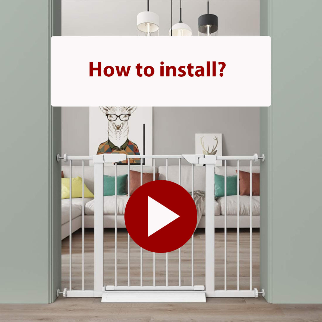FairyBaby Baby Safety Gate, Easy to Install, Auto Close & Auto Lock