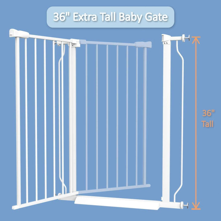 FairyBaby 36" Tall Safety Gate Dual-Purpose Safety Barrier for Babies and Pets - FairyBaby