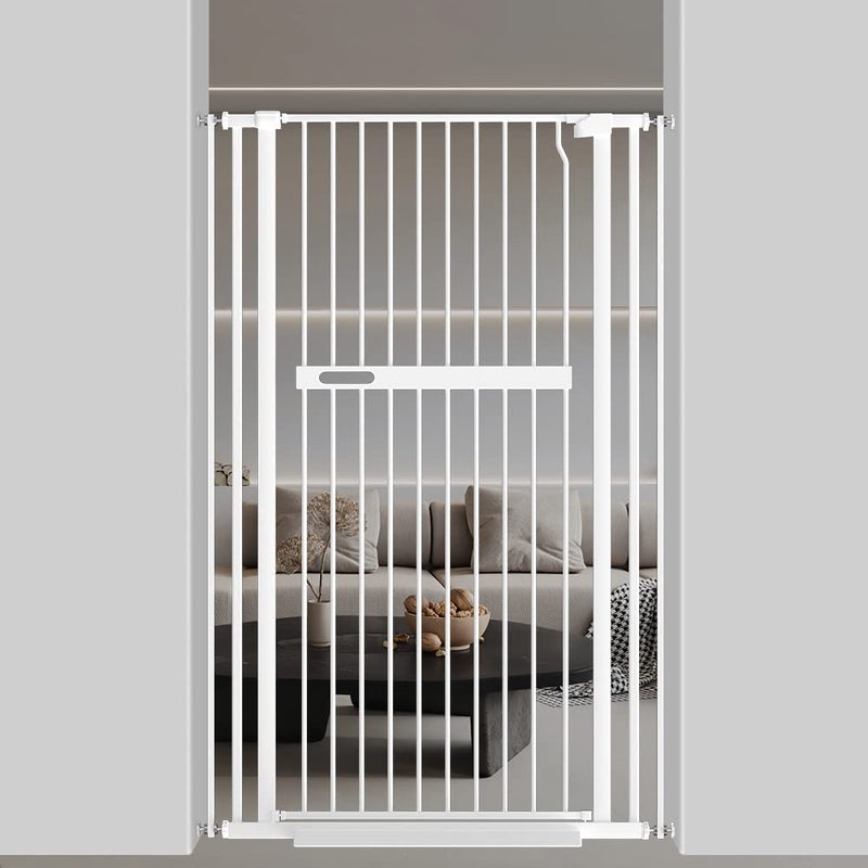 FairyBaby 55"/61" Extra Tall Cat Gate with Narrow Bar Spacing 