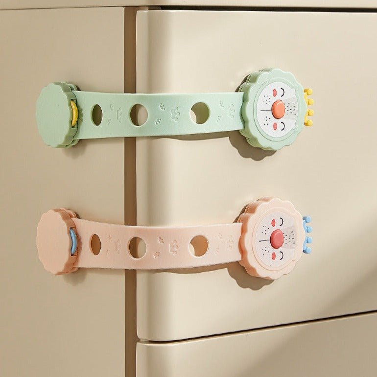 FairyBaby Adjustable Safety Locks for Cabinets and Drawers No Drilling (10 Pack) - FairyBaby