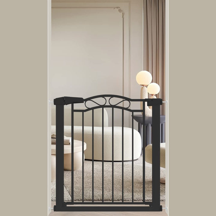 FairyBaby Arch-Shaped Décor Gate With 23.5" Extra Wide Walk Through Door 